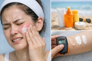 กันแดดทำให้ผิวแพ้ง่าย-แสบหน้าไหม-ไขสาเหตุ-วิธีเลือก-SPF-ให้เหมาะกับผิว