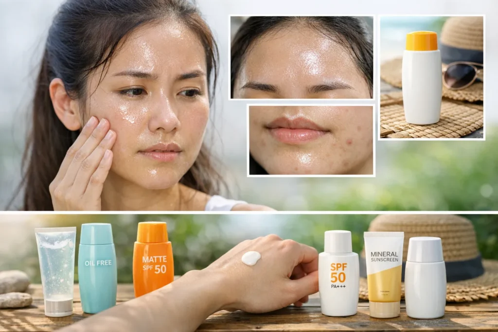 กันแดดทำให้หน้ามันจริงไหม-วิธีเลือกกันแดด-SPFPA-สำหรับคนผิวมัน