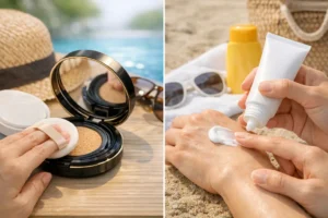 กันแดดแบบ-Cushion-คืออะไร-ต่างจากกันแดดครีมอย่างไร-เลือกแบบไหนดีกว่ากัน กันแดดแบบ-Cushion-คืออะไร-ต่างจากกันแดดครีมอย่างไร-เลือกแบบไหนดีกว่ากัน